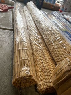 Natural Bamboo Reed Fencing Rolls 60 x 72