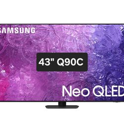 SAMSUNG 43" INCH NEO QLED 4K SMART TV Q90C ACCESSORIES INCLUDED 