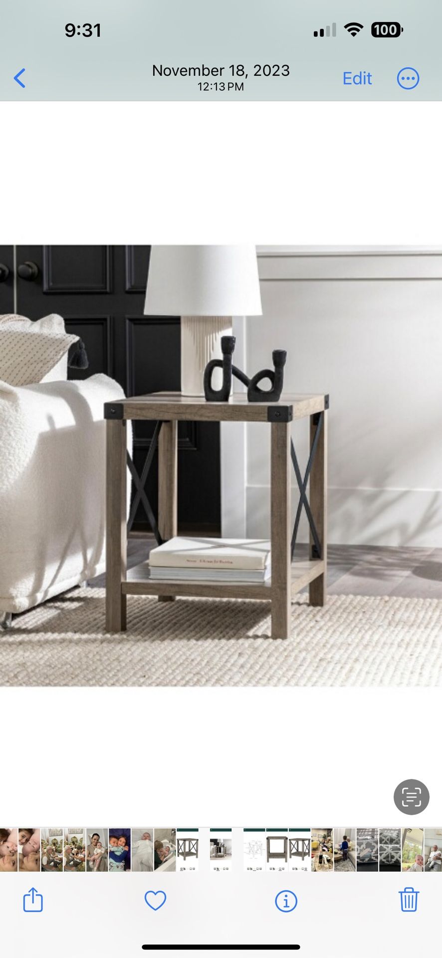 Modern Ends Table 18x18x22 Inch