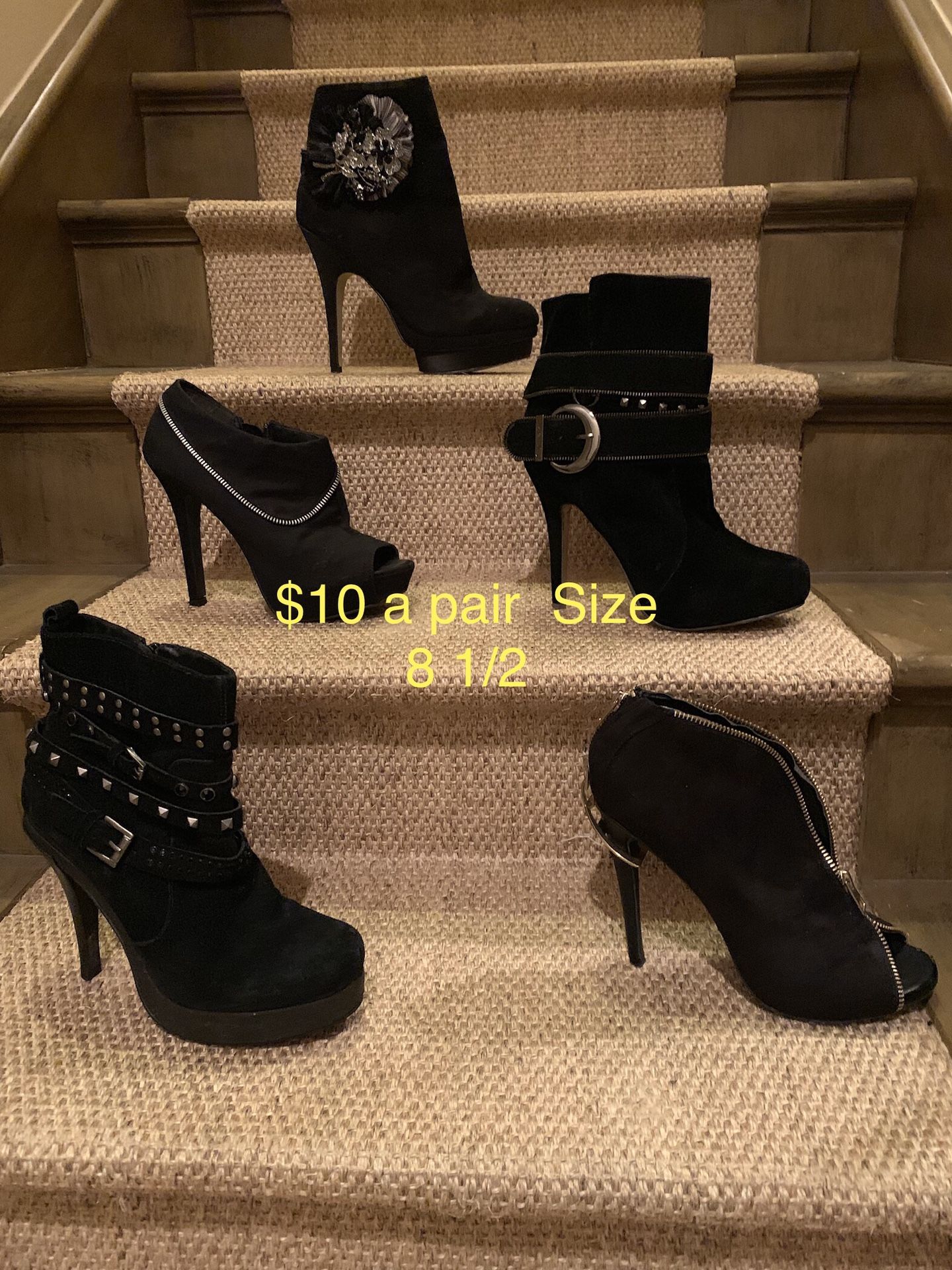 Fashion Booties and Half Boots size 8 1/2