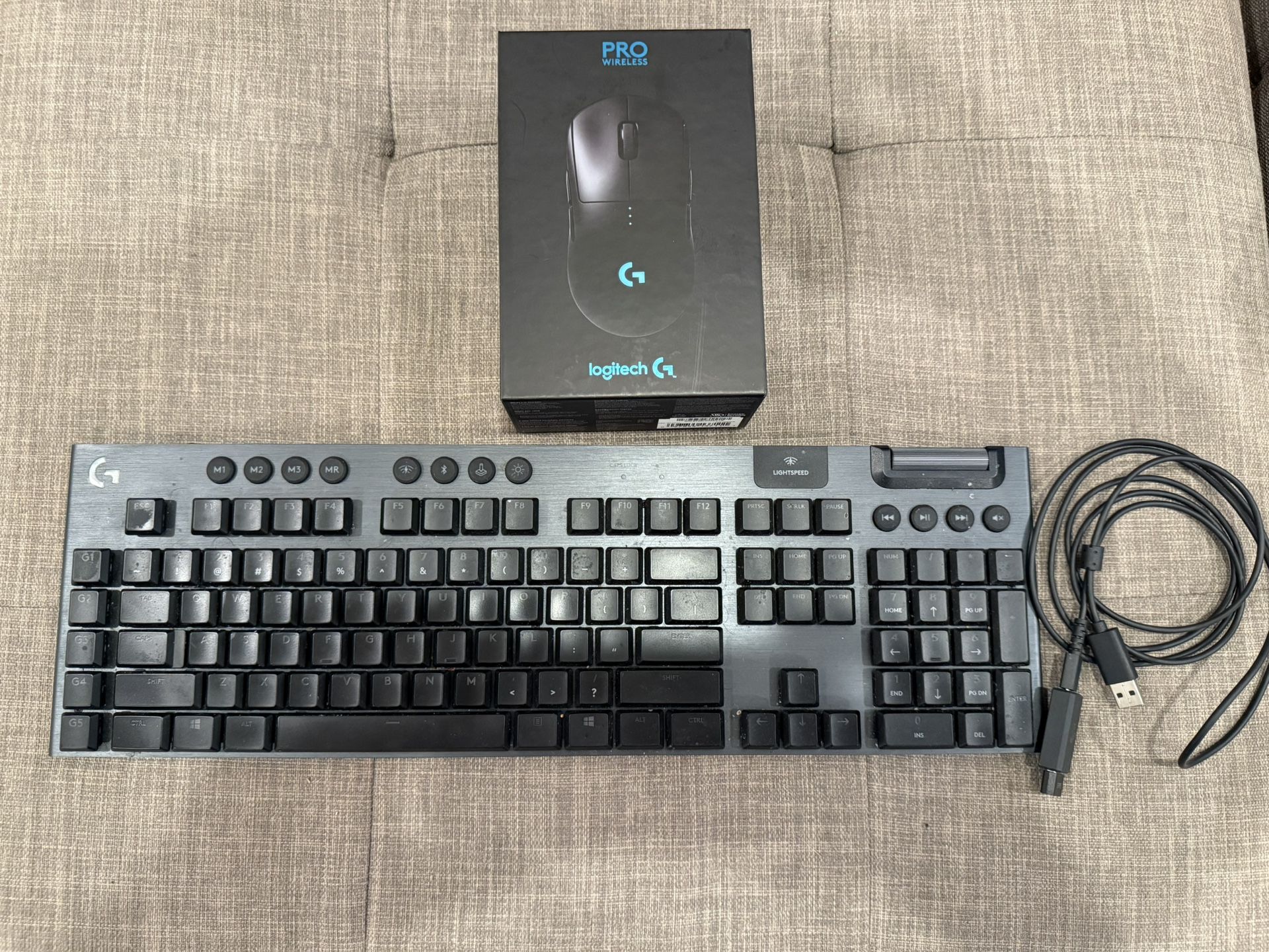 Logitech G915+Pro Wireless Mouse And Keyboard