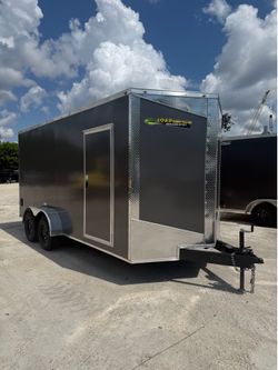 7x16 Enclosed trailer 7k GVWR