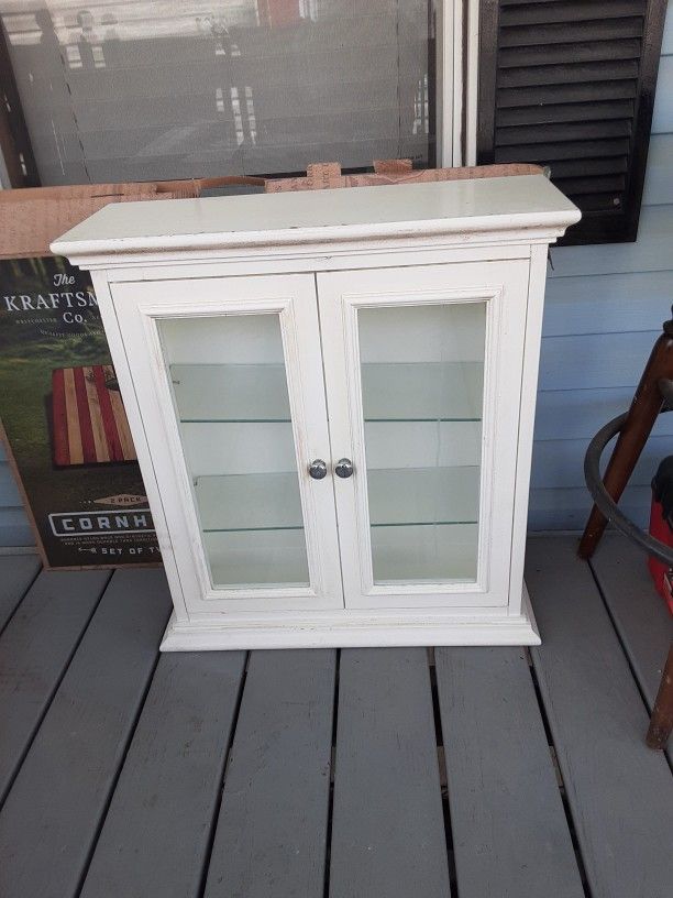 Glass Shelf Storage Cabinet