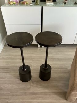 Metal side tables