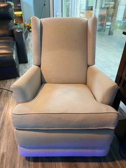 Light Gray Rocking Chair