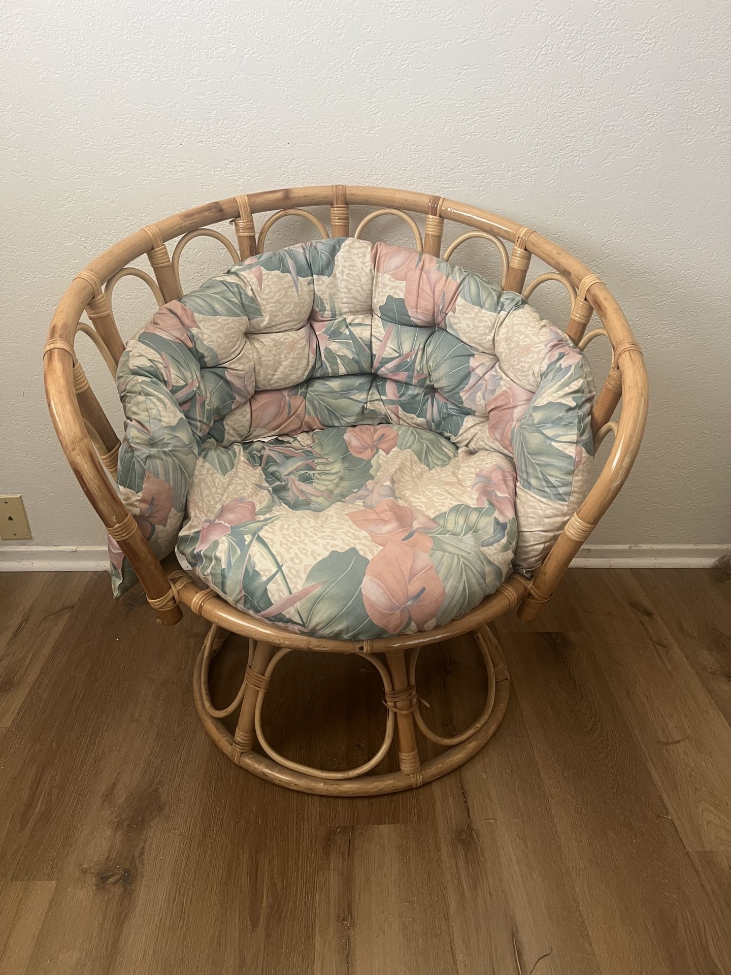 Floral Swivel Chair