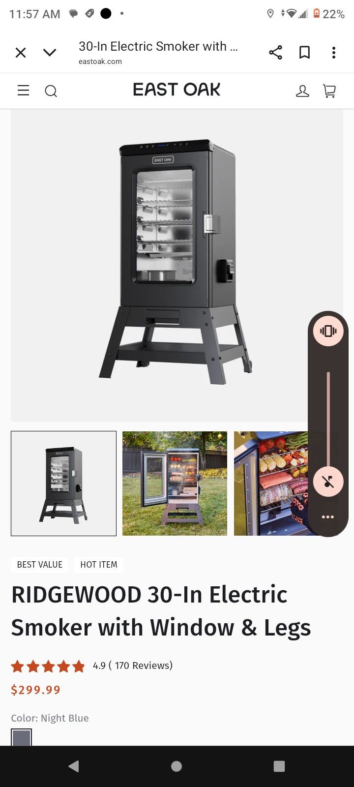 East Oak 30" Digital Electric Smoker
