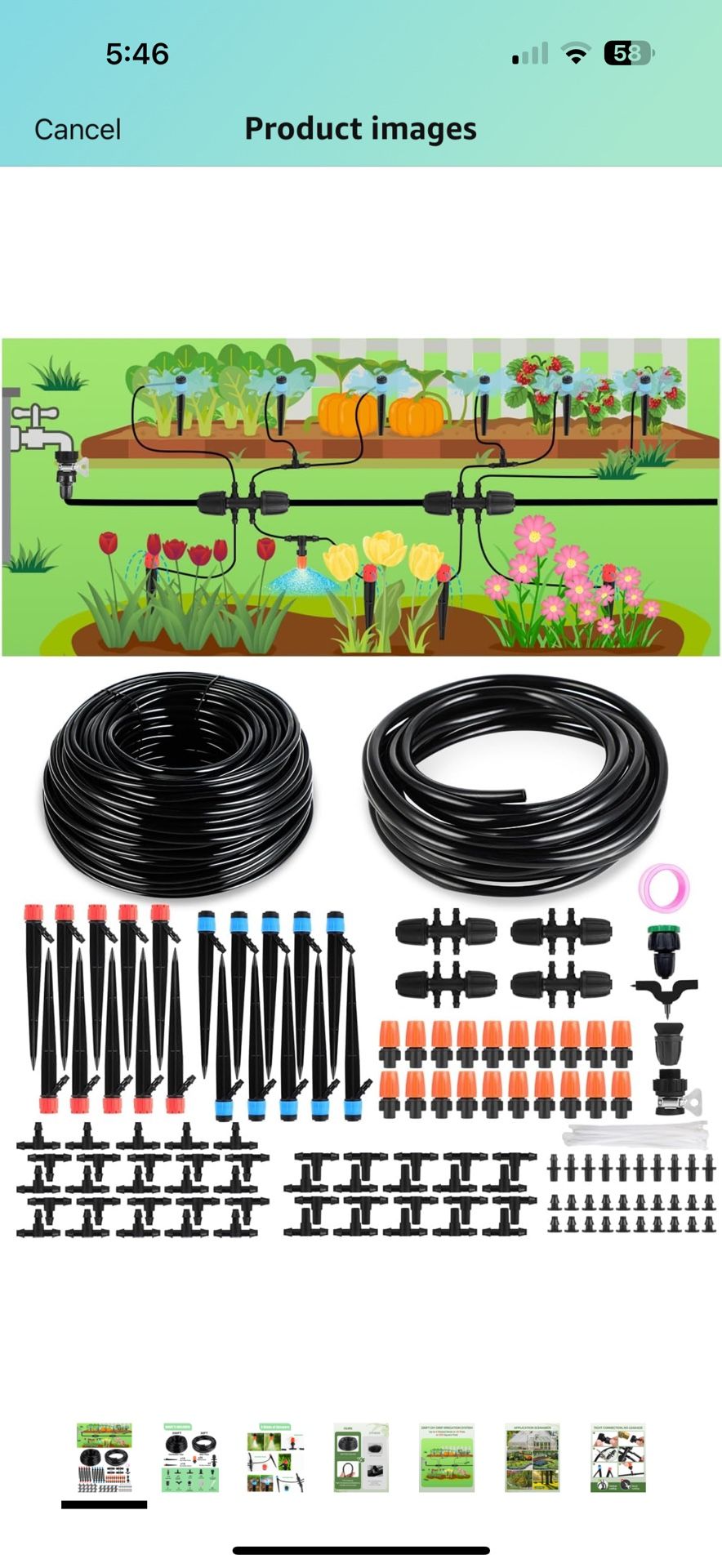 Drip Irrigation System for Watering Garden: 230F Misting Sprinkler