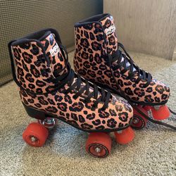Leopard Print Impala Skates Women’s size 9