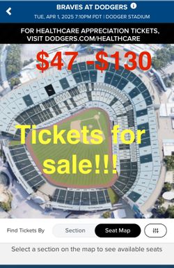 Dodger Tickets For Sale!!!