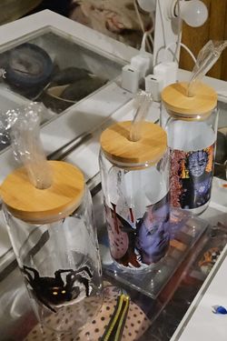 Halloween glass cups