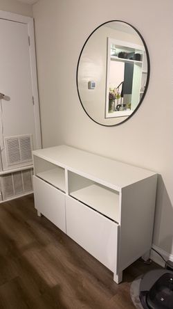 White Storage Cabinet / Sideboard – Excellent Condition
