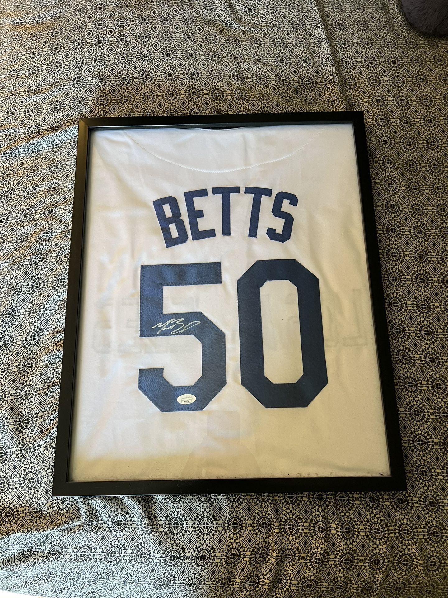 Mookie Betts Autographed Jersey Dodgers