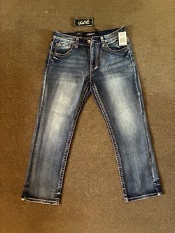 True Luck Arlington Bootcut Stretch Jeans 32x30 Dark Wash NWT