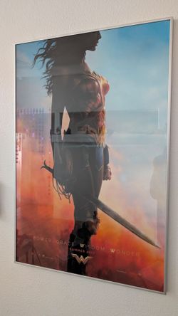 Framed Wonder Woman Teaser Movie Poster