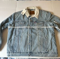 levi’s sherpa Trucker jacket men Blue XL