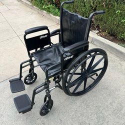 16 Inches Wide Wheelchair In Excellent Condition Easy To Fold 