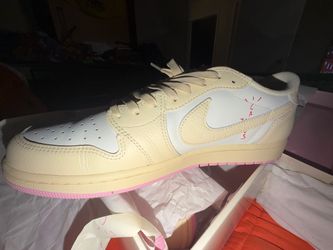 Travis Scott Jordan 1 Low Shy Pink