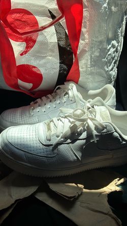 Nike Af1 all white premium  aligator and weaved Size 12 vnds