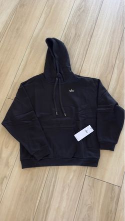 Alo Yoga Black Pullover Hoodie
