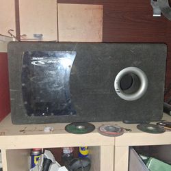 10" alpine woofer in box
