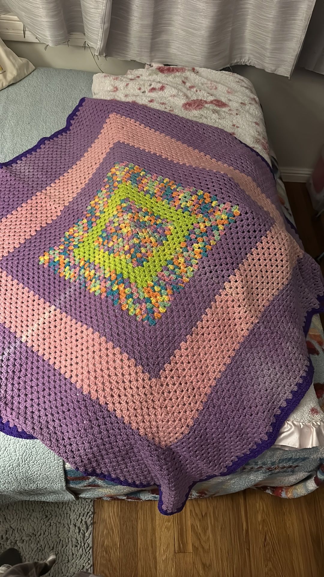 Beautiful crochet blanket