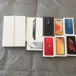 iPhone + iPad EMPTY and boxes