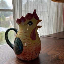 Rooster Of Fortune Pitcher