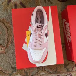 Nike Dunk Low Pink Foam Red White (read Description)