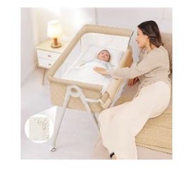 MinoBub Baby Bassinet Bedside Sleeper Safety Bassinets wigh Crib Sheet and Wheels