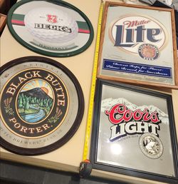 Vintage Bar Beer Glass Wall Decor Signs Lot