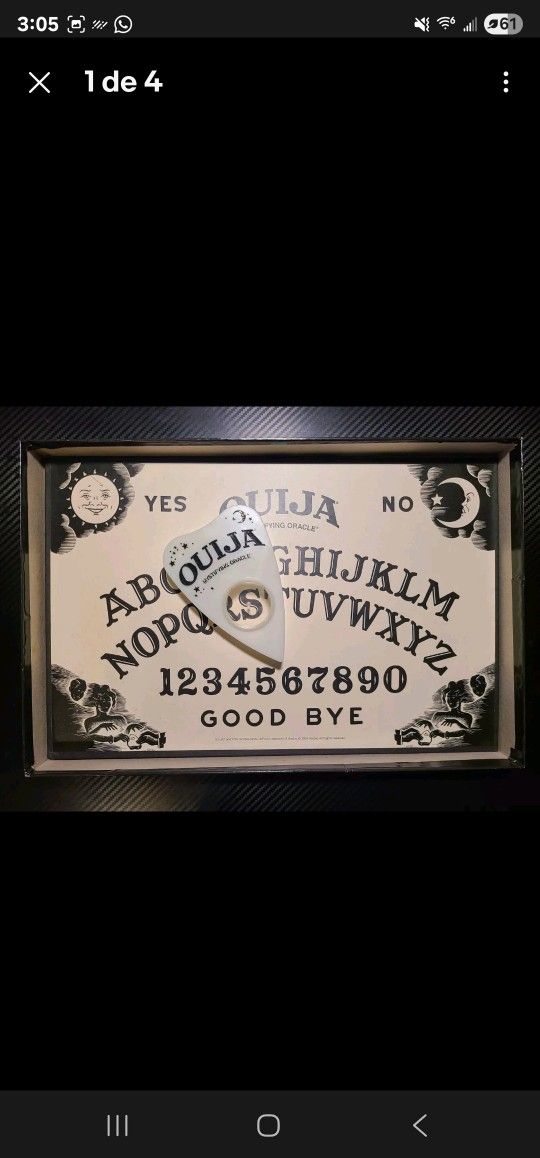 Vintage Ouija Glow in the Dark Ouija Board 1998 Parker Brothers Complete