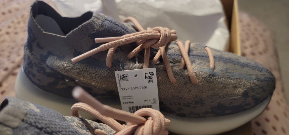 100 Authentic Yeezy 380 Boost (MIST) FX9764 SIZE 10