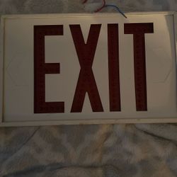 EXIT SIGN $8 VISALIA