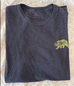 O'NEILL Men's Modern Fit Graphic Black T-Shirt Tagless 100% Cotton Size Large