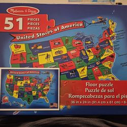 51 Big Size United States Puzzle