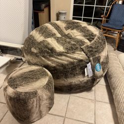 LoveSac Movie Sac And Matching Ottoman