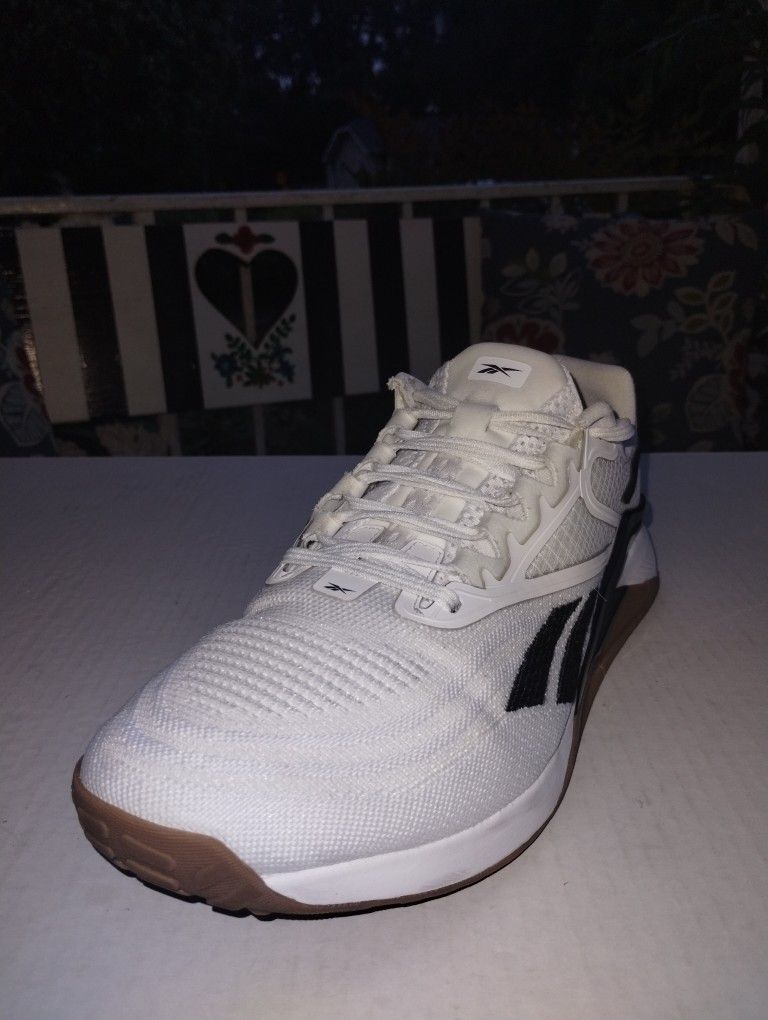 (Size-10.5) Like New, Men's, Reebok Nano x2 White and Black