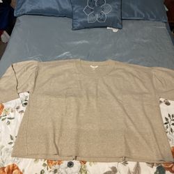 New Size 4x Beige Sweater 