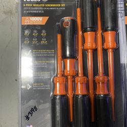 Klein Tools Screwdriver Set, 1000 Volt Insulated, 6-Piece