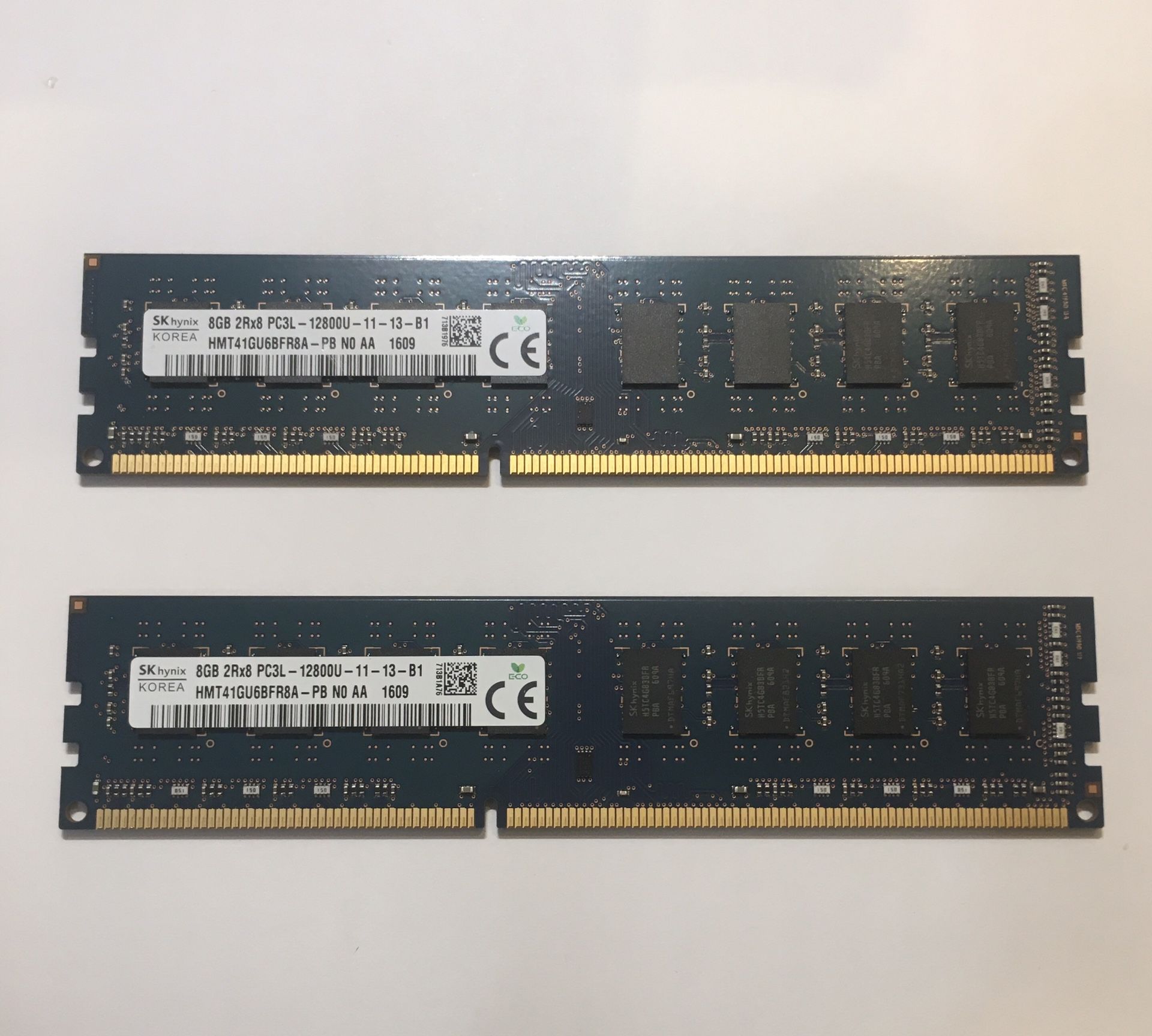 Two Pack 8GB PC3L DDR3 RAM