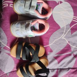 Baby Girl Pumas And Sandals Size 3 $6 Each Or Both For $10
