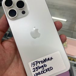 15 Pro Max Unlocked. Cash Or $50 Down W Approval 