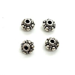 Lot Of 4 Bali Sterling Beads