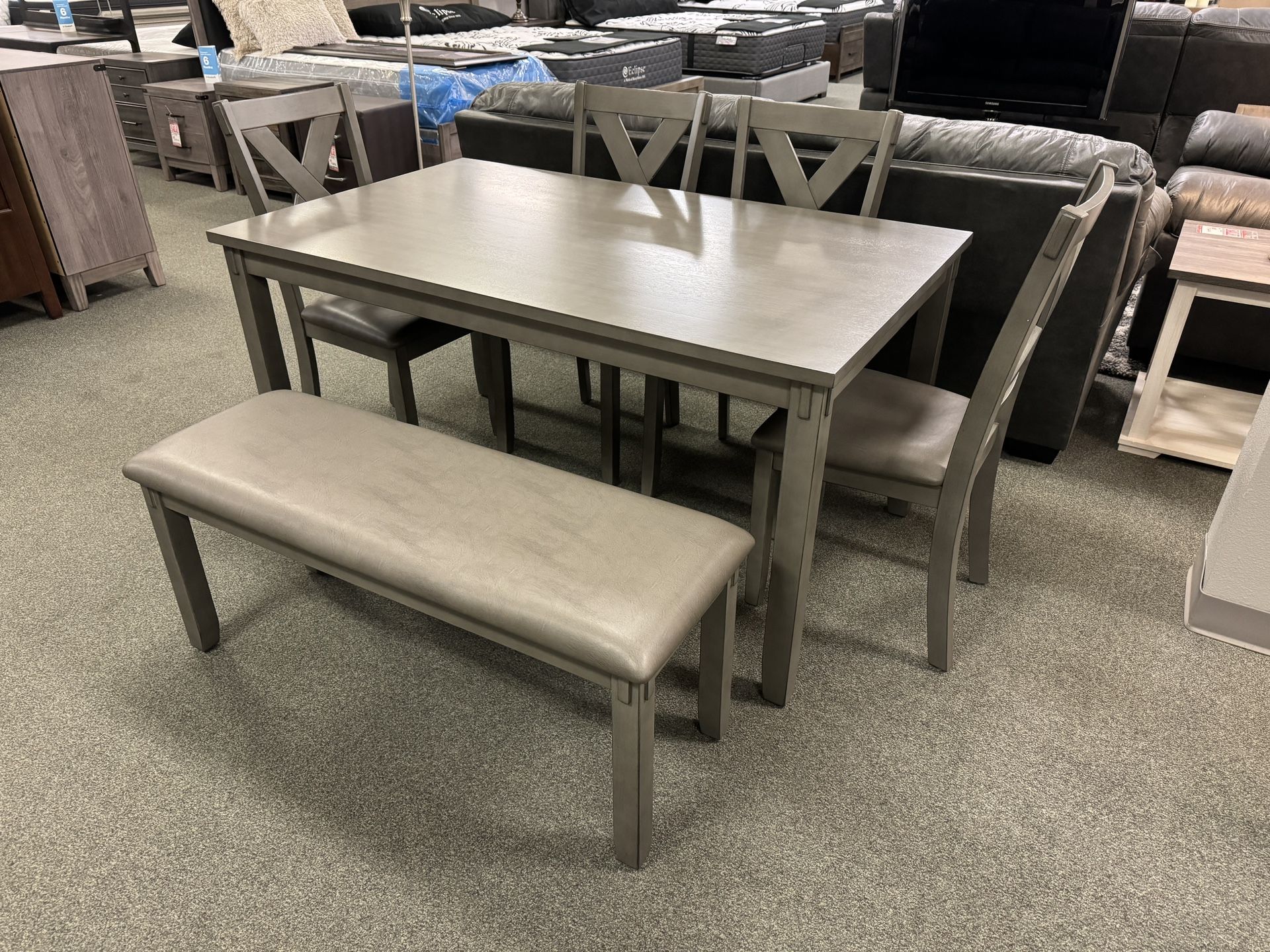 Dining Table With 4 Chairs And Bench 