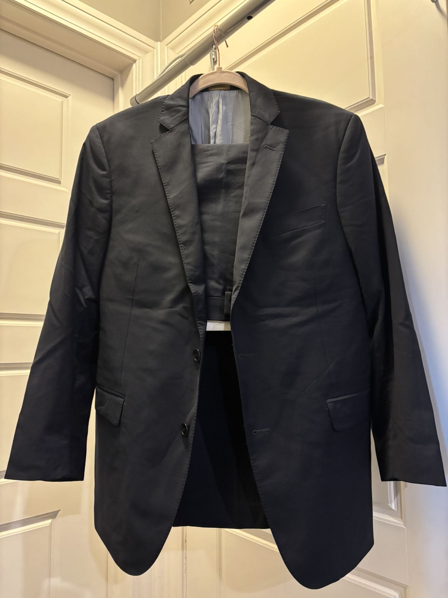 Mens Navy Brooks Brothers Suit Jacket And Pants 