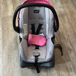 Car Seat Pink With Base