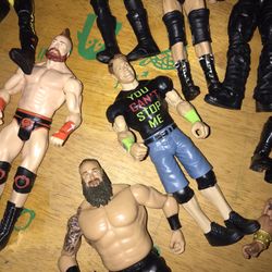 Wrestling Men And Ring 