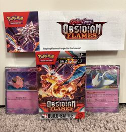 Pokemon - Sealed Obsidian Flames Stamped Promos + 2 40 Card Decks - $25