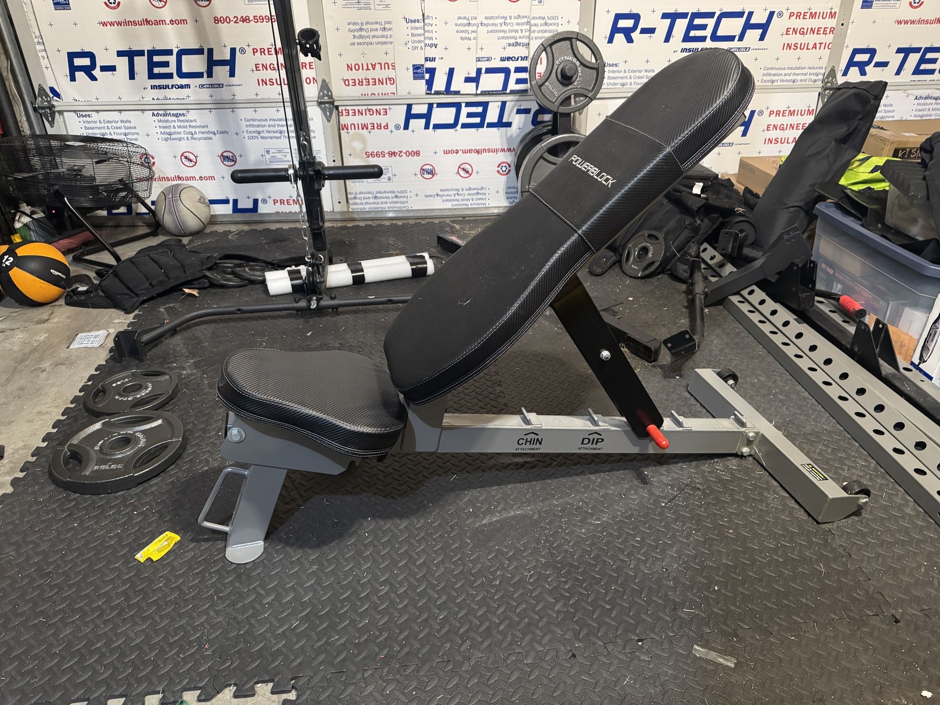 Power block Adjustable Weight Bench